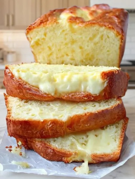 Soft Lemon Loaf with a Creamy Cheesecake-Style Swirl
