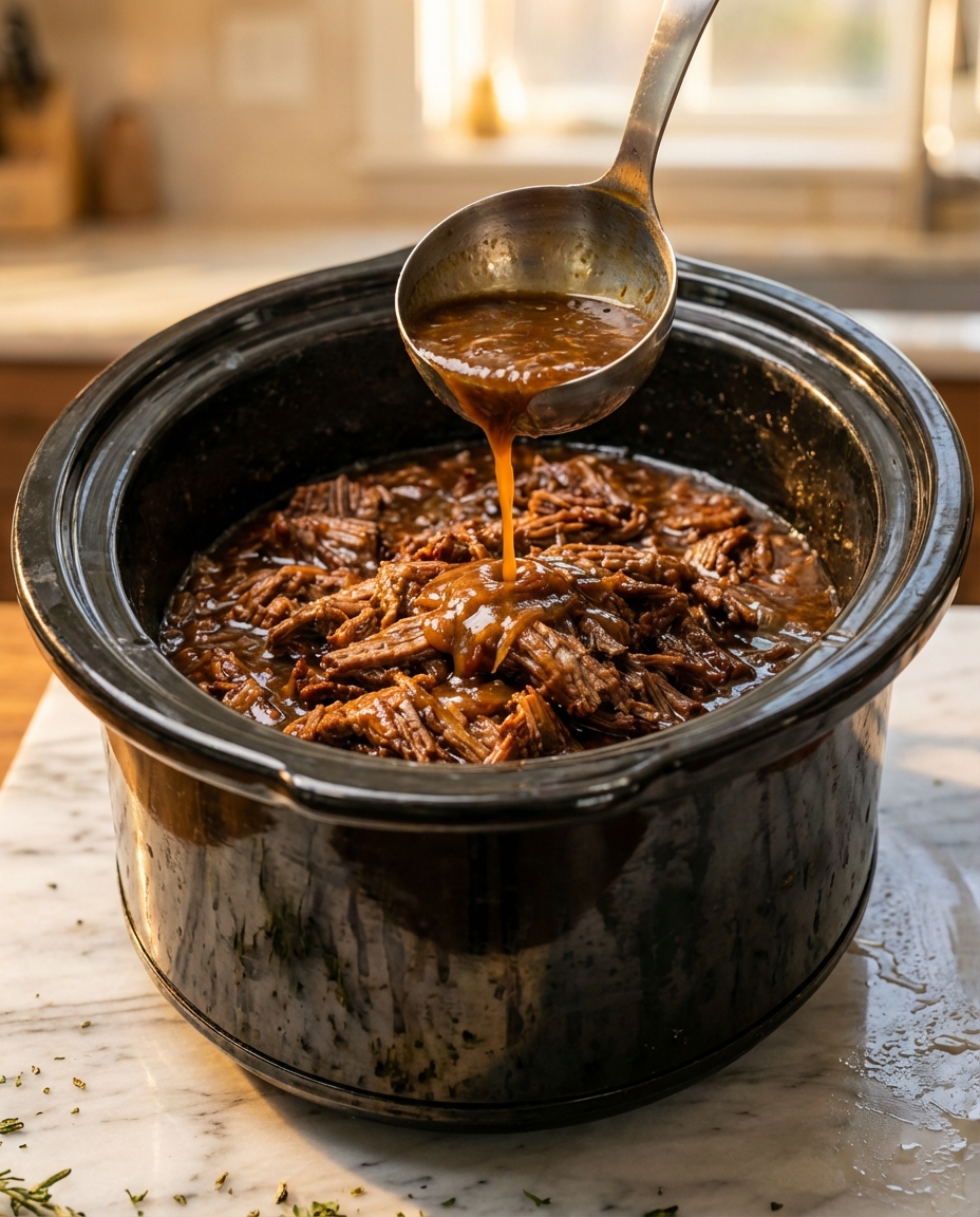This Slow Cooker French Onion Pot Roast Turns Simple Ingredients Into Pure Comfort