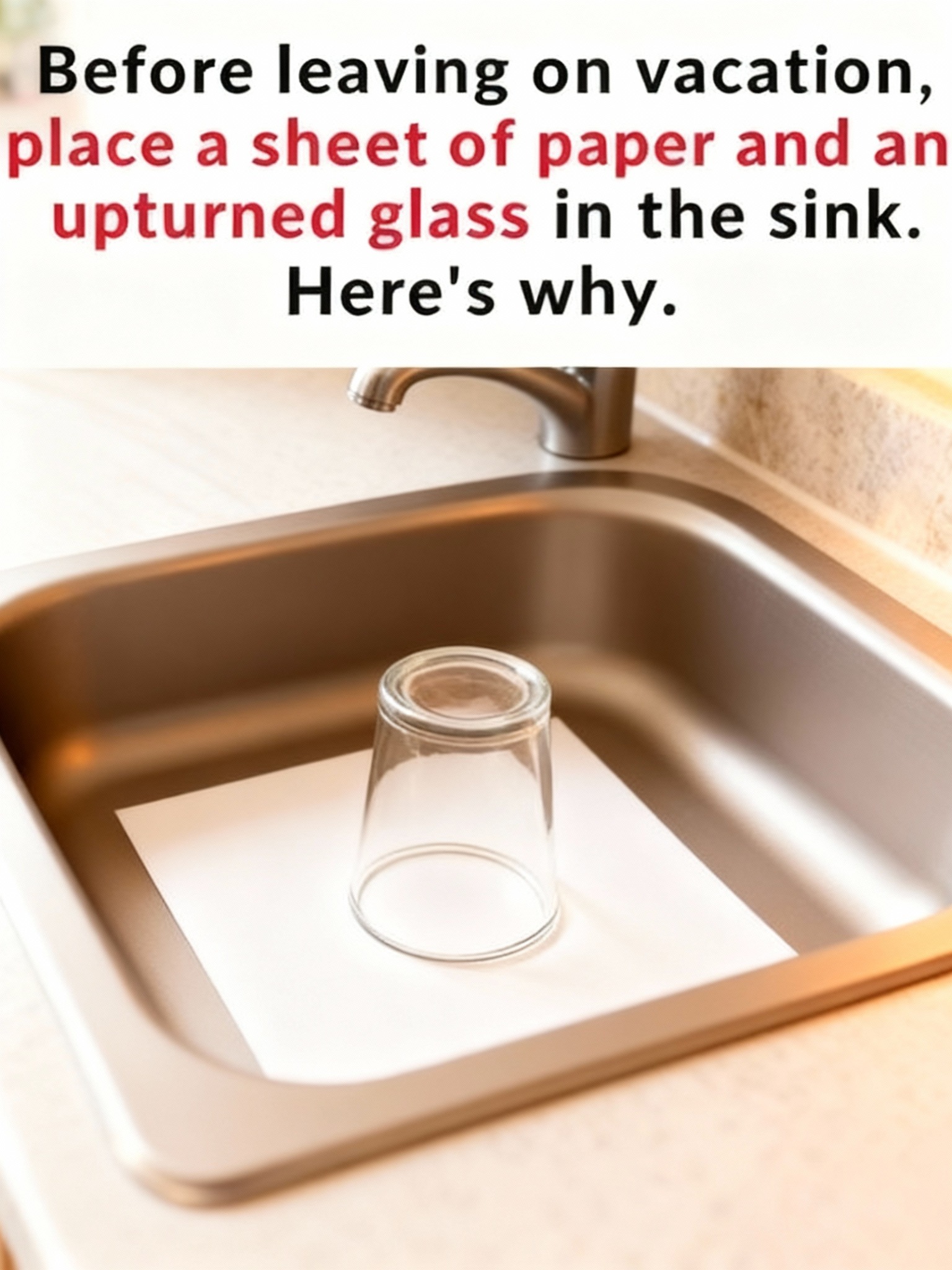 The Simple Sink Trick That Keeps Your Home Smelling Fresh While You’re Away