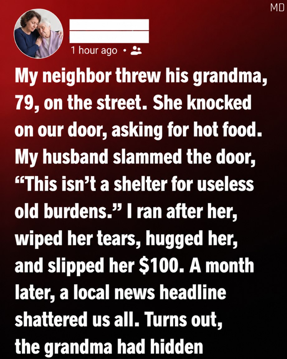 My Neighbor Turned Away an Elderly Woman in the Rain — Weeks Later, the Truth Changed Everything