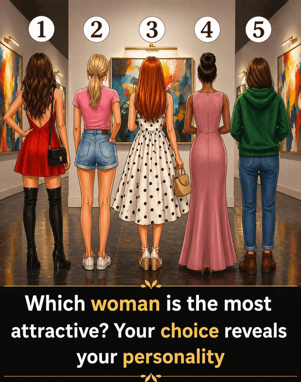 The Woman You Find Most Attractive in This Picture Reveals Something Surprising About Your Personality
