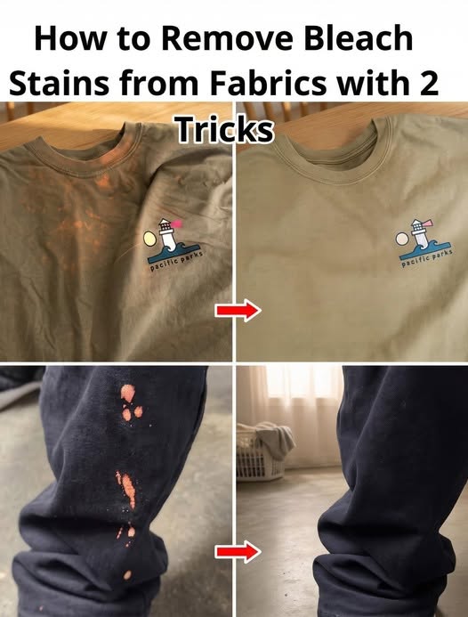 Accidentally Bleached Your Clothes? Try These Two Simple Fixes Before Giving Up