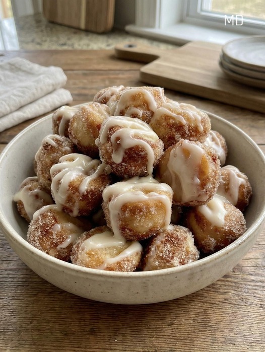 Mini Cinnamon Roll–Style French Toast Bites