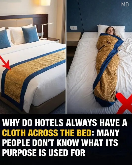 Why Hotels Place a Fabric Runner Across the Bed — And What It’s Actually Used For