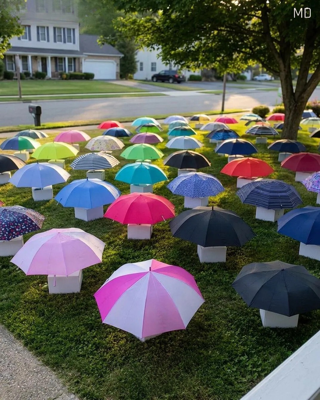 My Son Shared His Umbrella With a Stranger in the Rain—The Next Morning, Our Lawn Was Filled With Unexpected Gifts