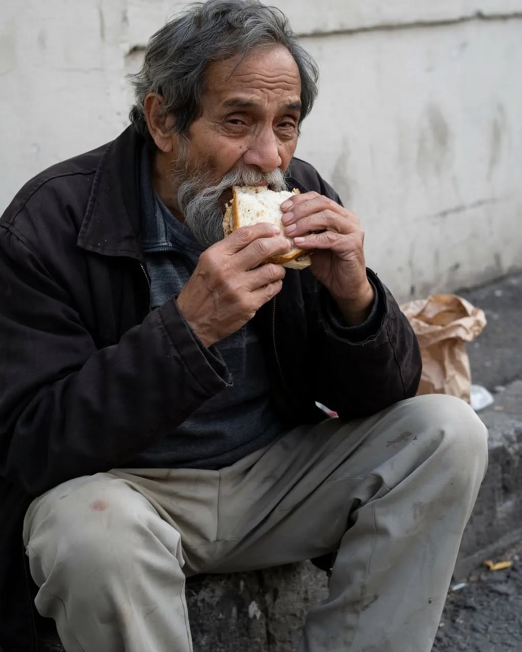 I Gave My Last Sandwich to a Homeless Man and Walked Home Hungry – The Next Morning, an Envelope Appeared on My Doorstep