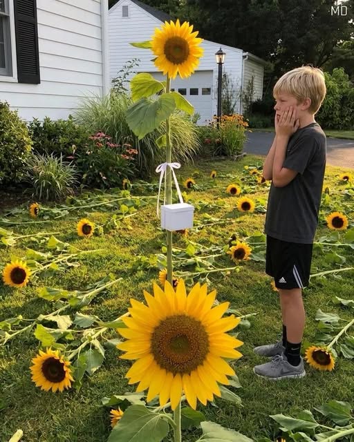 Every Spring My Son Planted Sunflowers for His Lost Twin — Then One White Box Turned Our Grief Into a Trap