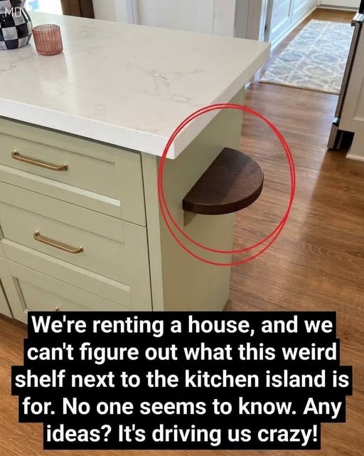That Small Shelf on a Kitchen Island — The Practical Reason It’s There