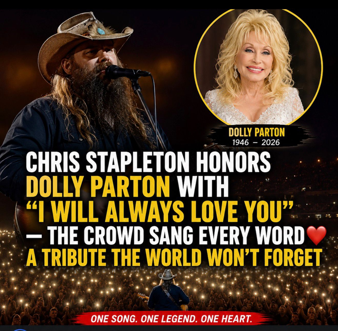 Chris Stapleton Honors Dolly Parton With an Emotional ‘I Will Always Love You’ Tribute Chris Stapleton Honors Dolly Parton With an Emotional ‘I Will Always Love You’ Tribute