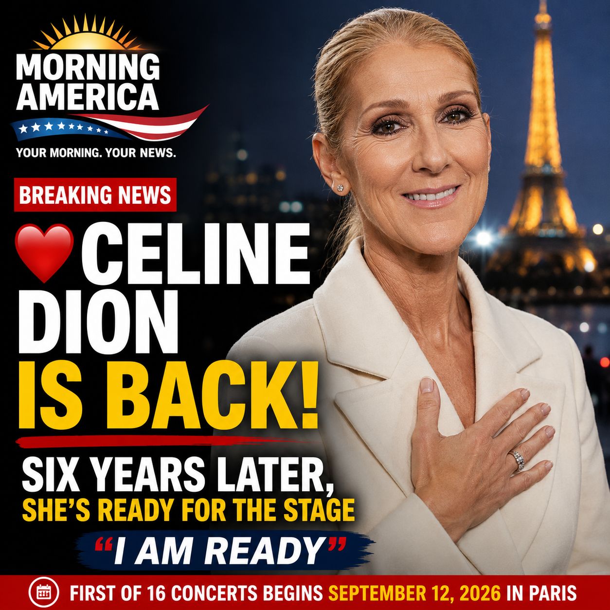 Céline Dion Is Back: Six Years Later, the Music Icon Prepares for an Emotional Return to the Stage