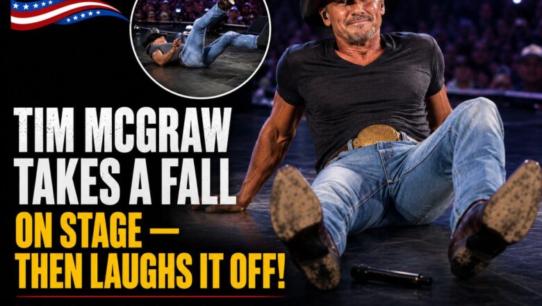 Tim McGraw Takes a Tumble on Stage — Then Laughs It Off