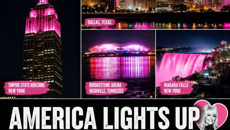 America Lights Up Pink for Dolly Parton as Landmarks Pay Tribute to a Country Music Legend