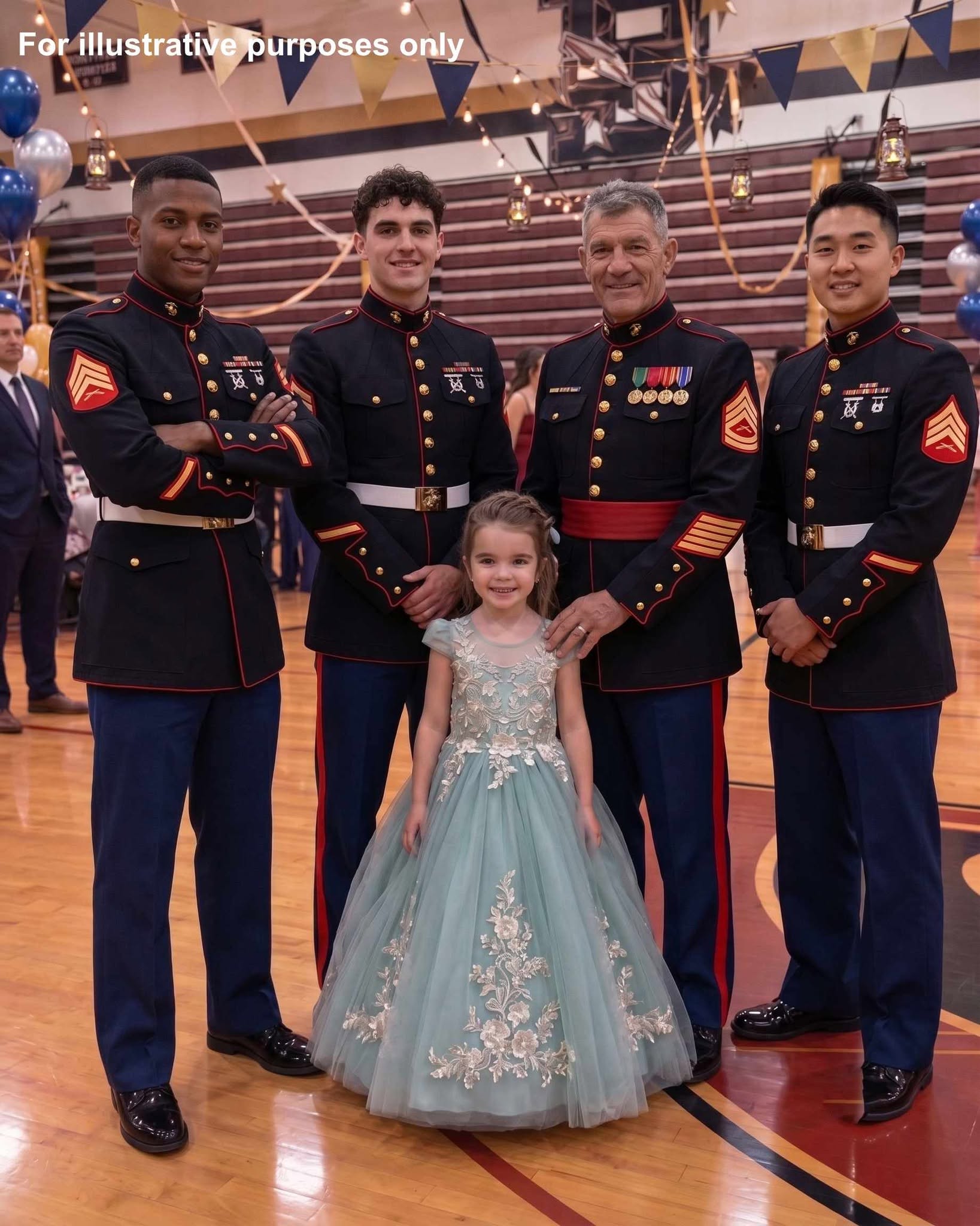 My Daughter Was Crying Alone at the Father-Daughter Dance — Until a Dozen Marines Walked In and Changed Everything