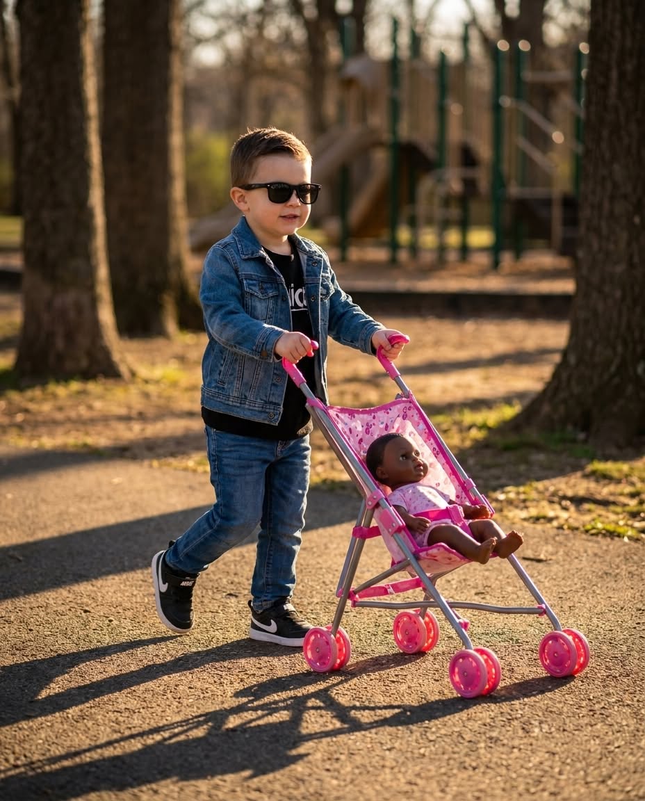 My 6-Year-Old Was Mocked for Pushing a Baby Doll—Then His One Question Left Every Boy at the Park Silent My 6-Year-Old Was Mocked for Pushing a Baby Doll—Then His One Question Left Every Boy at the Park Silent