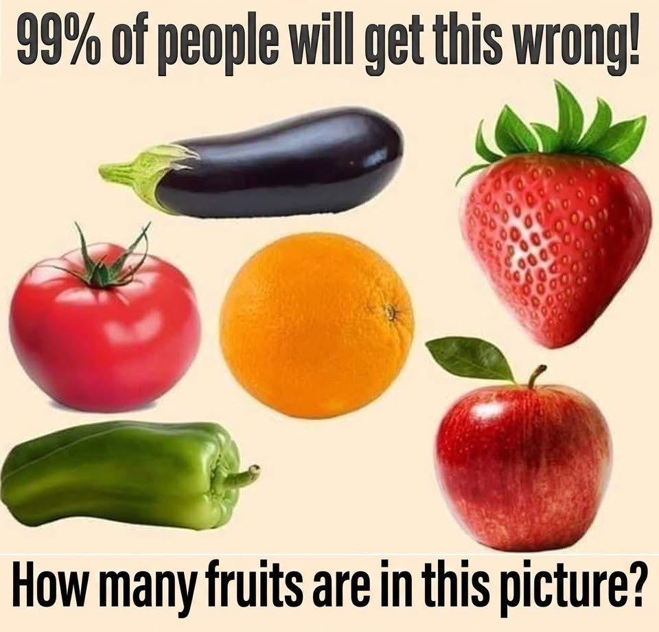 How Many Fruits Are in This Picture?