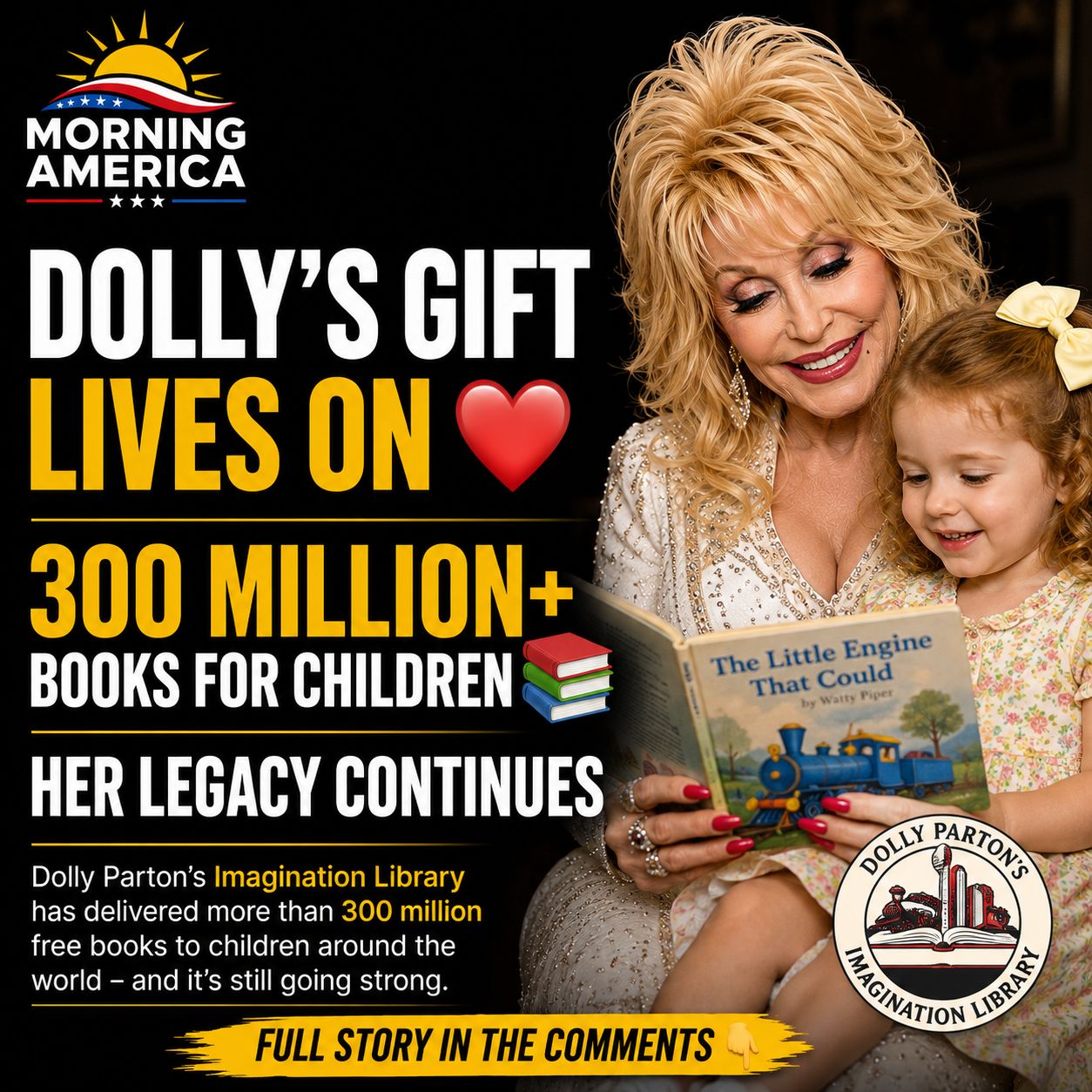 Dolly Parton’s Gift Lives On: More Than 300 Million Books Have Reached Children Dolly Parton’s Gift Lives On: More Than 300 Million Books Have Reached Children