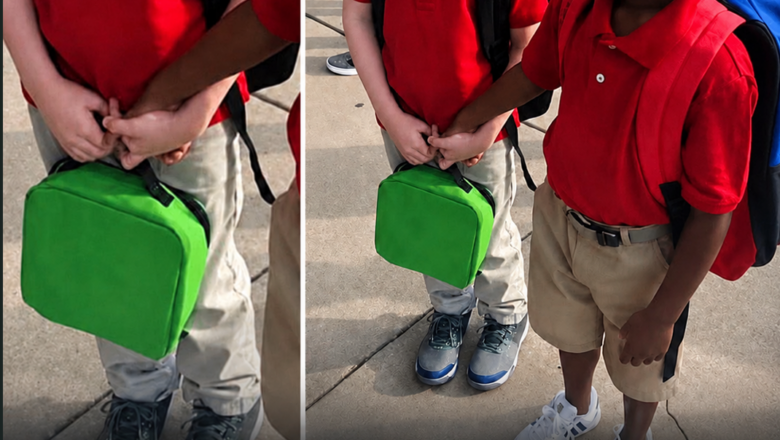 8-Year-Old Was Crying on His First Day of School — Then Another Boy Quietly Took His Hand