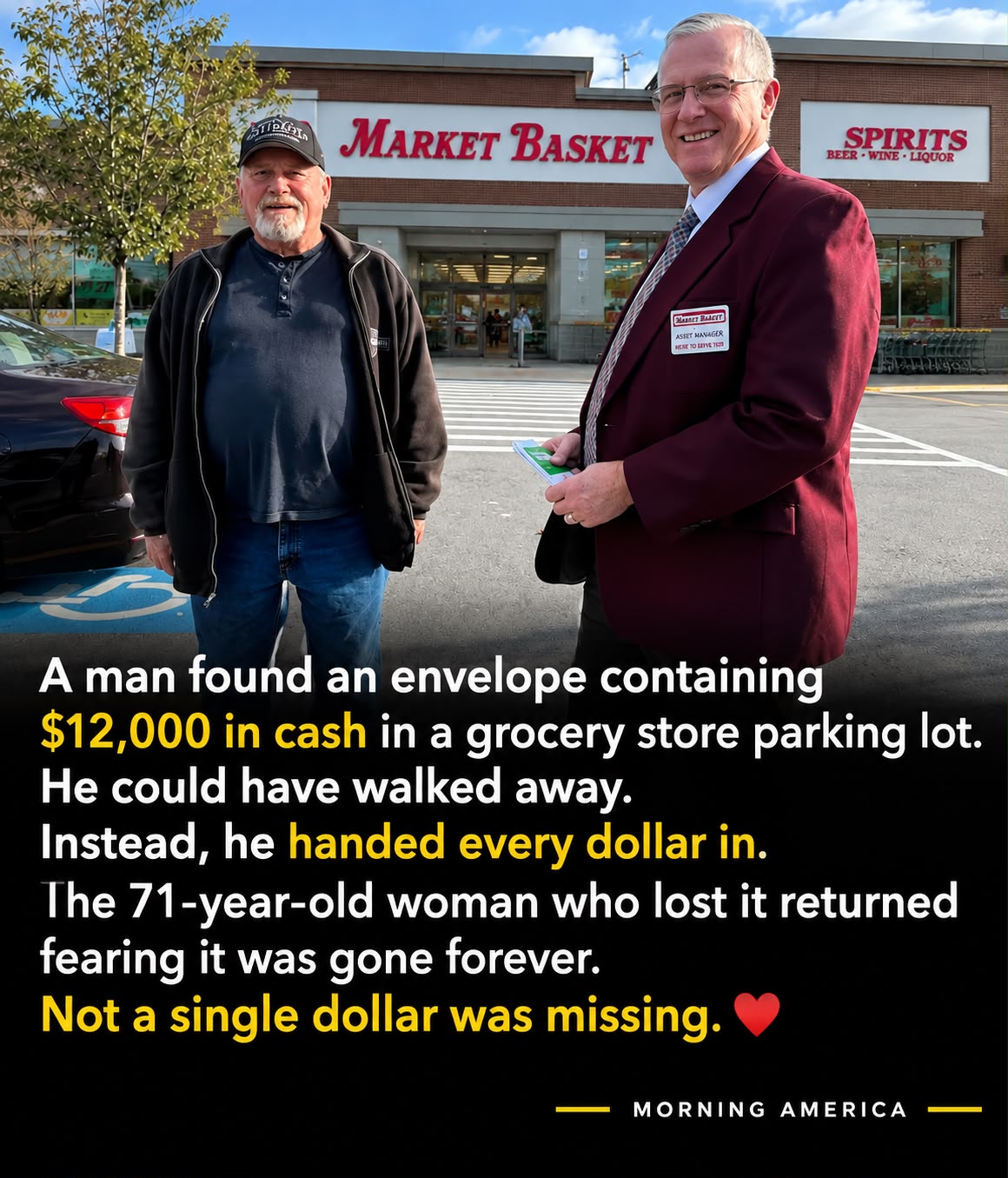 Man Finds ,000 in Cash and Returns Every Dollar to 71-Year-Old Woman