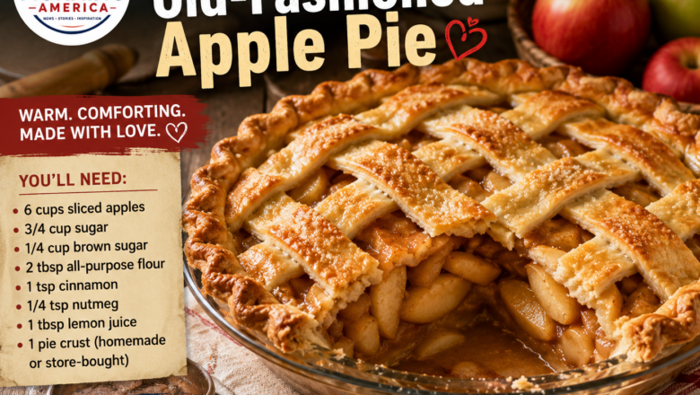 Grandma’s Old-Fashioned Apple Pie – A Timeless Homemade Classic