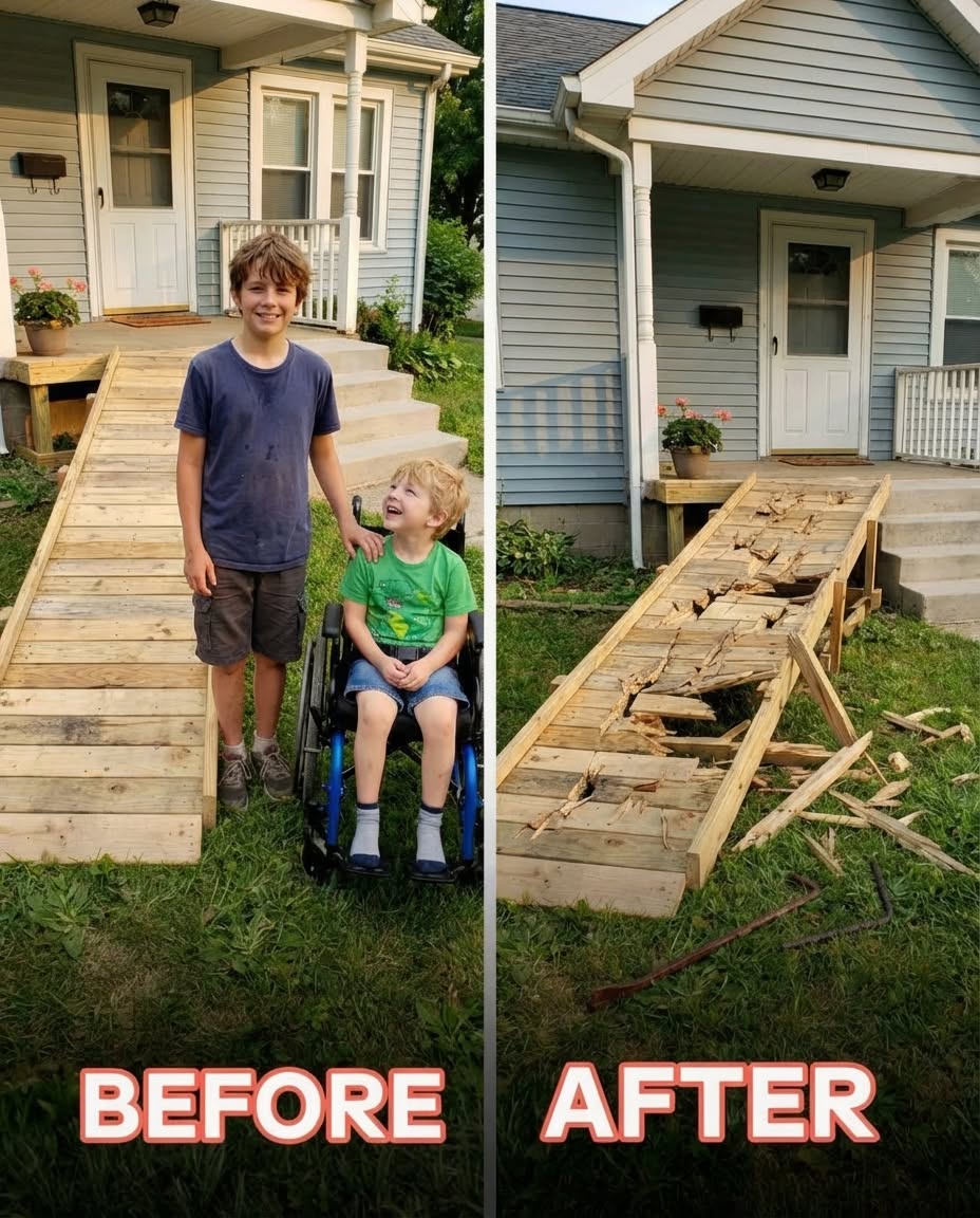 My Son Built a Ramp for a Neighbor’s Child—When It Was Destroyed, What Happened Next Changed the Whole Street