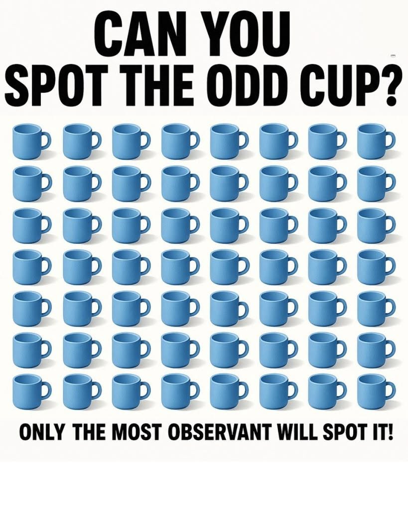 Can You Spot The Odd Cup?