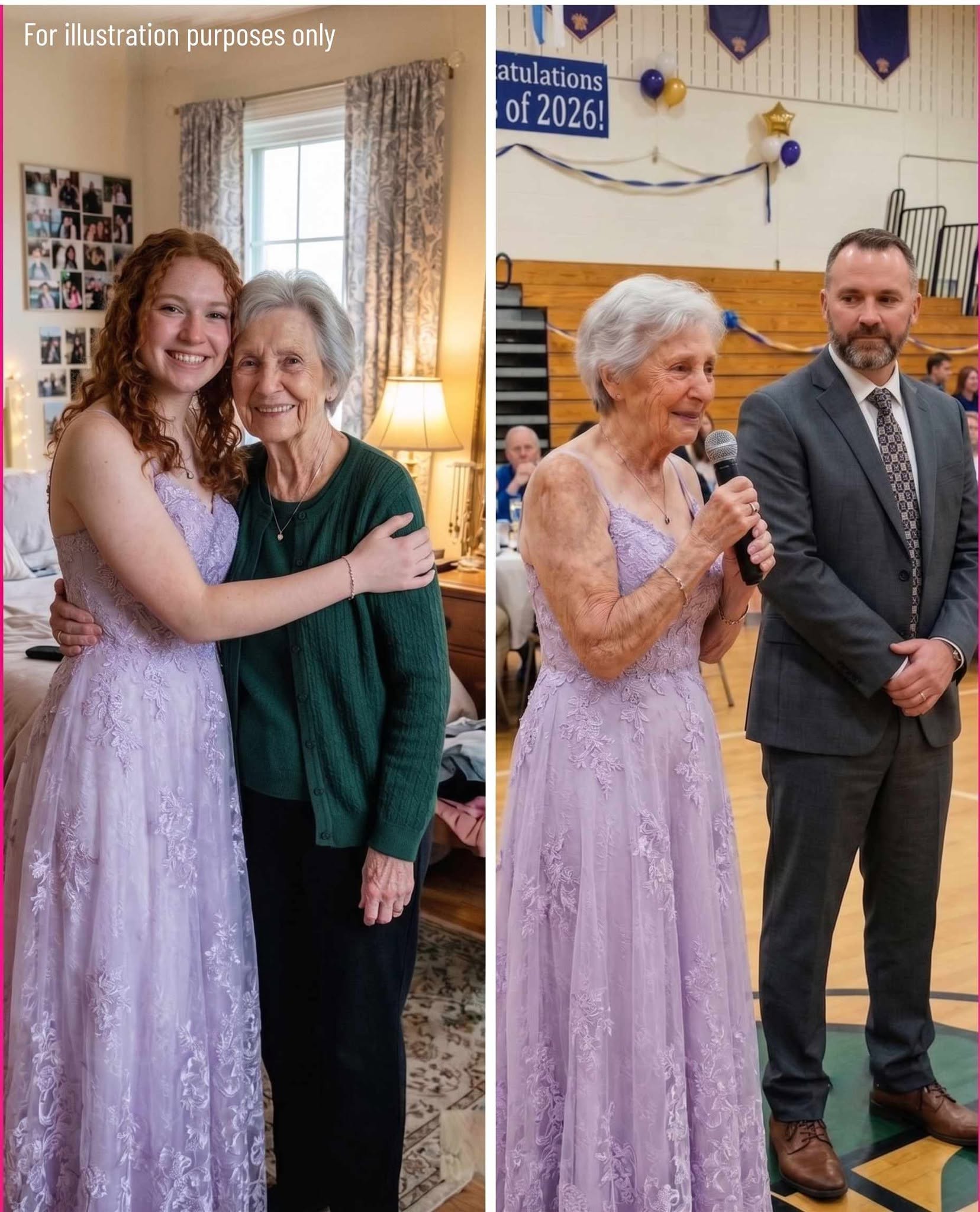 I wore my late granddaughter’s prom dress because she never got the chance — then I found her handwriting hidden inside a secret pocket
