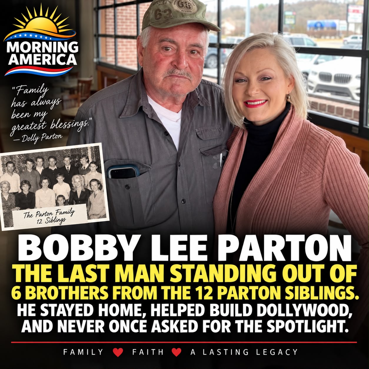 Bobby Lee Parton: The Quiet Brother Who Remains Part of Dolly Parton’s Remarkable Family Story