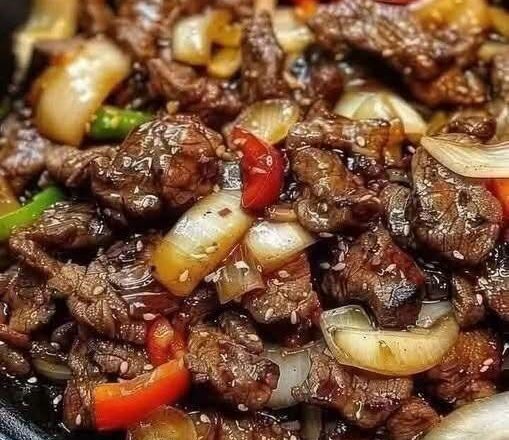 Fiery Chinese Pepper Steak with Onions