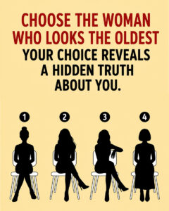 Choose the Woman Who Looks the Oldest Choose the Woman Who Looks the Oldest