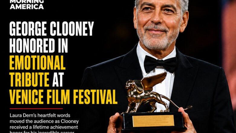 George Clooney Honored With Lifetime Achievement Award in Emotional Venice Moment