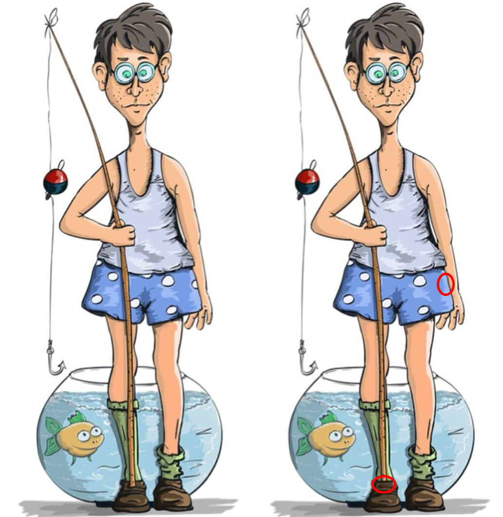 Find 1 Difference: The Funny Fisherman Challenge! Find 1 Difference: The Funny Fisherman Challenge!